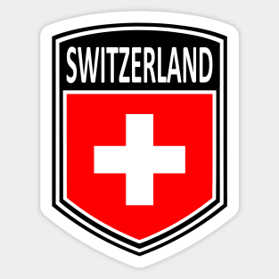 Flag Shield - Switzerland Sticker